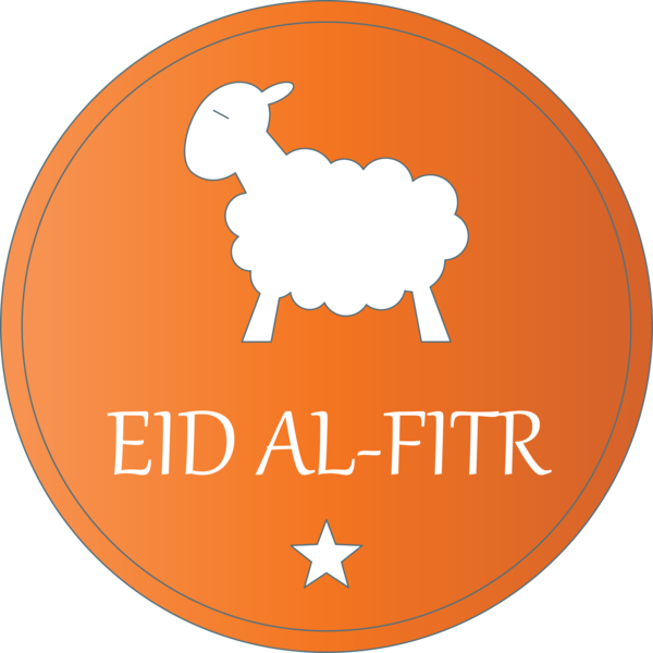 Transparent Eid al Fitr Orange Goats Sheep for Id al fitr for Eid Al Fitr