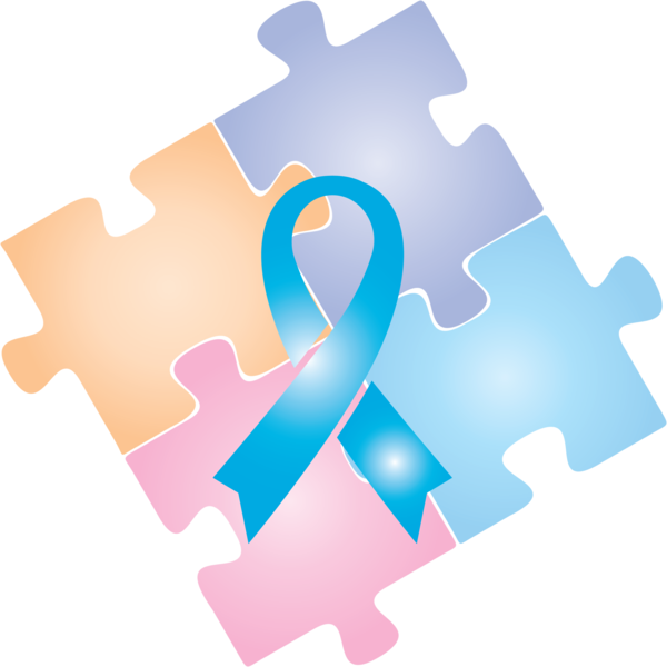 Transparent Autism Awareness Day Jigsaw puzzle Text Design for World Autism Awareness Day for Autism Awareness Day
