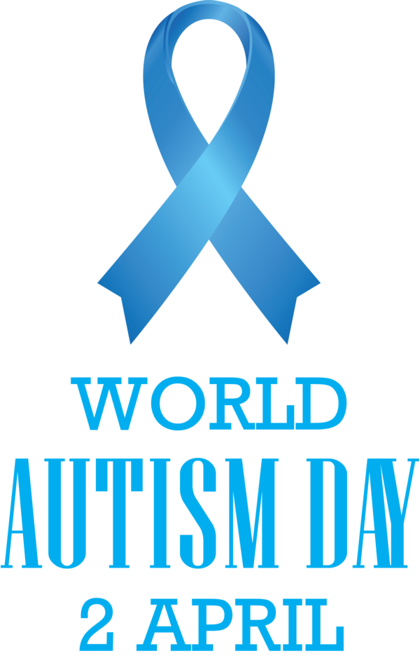 Transparent Autism Awareness Day Text Logo Font for World Autism Awareness Day for Autism Awareness Day