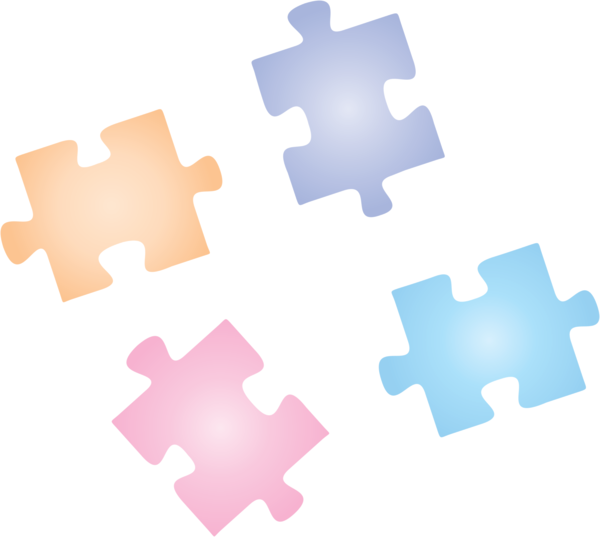 Transparent Autism Awareness Day Jigsaw puzzle Design Puzzle for World Autism Awareness Day for Autism Awareness Day