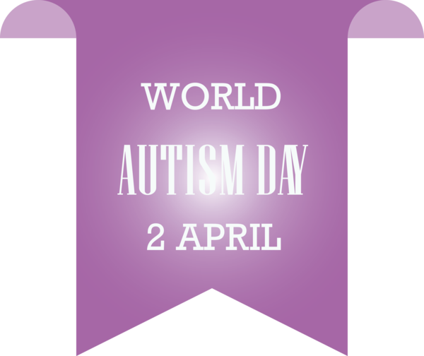 Transparent Autism Awareness Day Violet Text Purple for World Autism Awareness Day for Autism Awareness Day