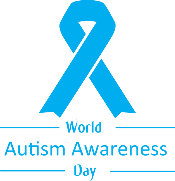 Transparent Autism Awareness Day Blue Text Font for World Autism Awareness Day for Autism Awareness Day