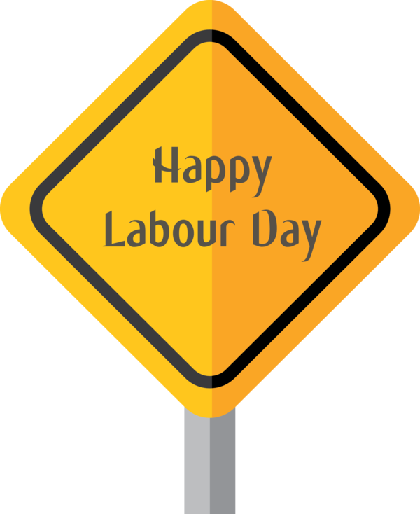 Transparent Labour Day Signage Sign Yellow for Labor Day for Labour Day