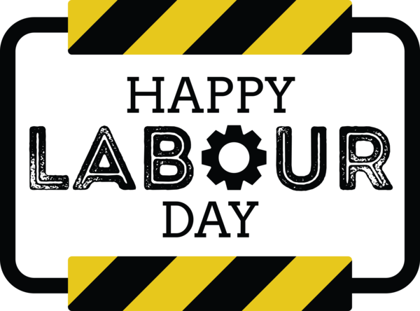 Transparent Labour Day Text Yellow Font for Labor Day for Labour Day