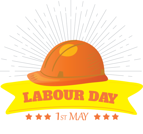 Transparent Labour Day Clothing Yellow Logo for Labor Day for Labour Day