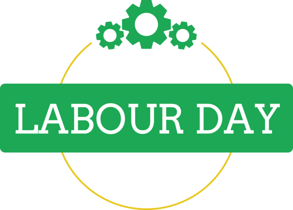 Transparent Labour Day Green Logo for Labor Day for Labour Day