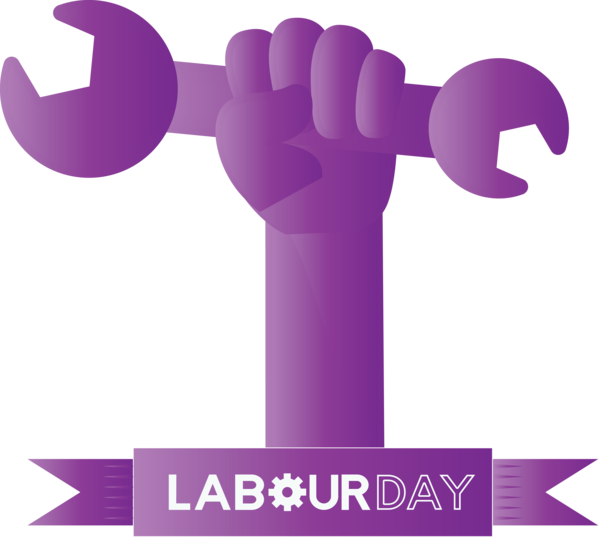 Transparent Labour Day Purple Text Violet for Labor Day for Labour Day