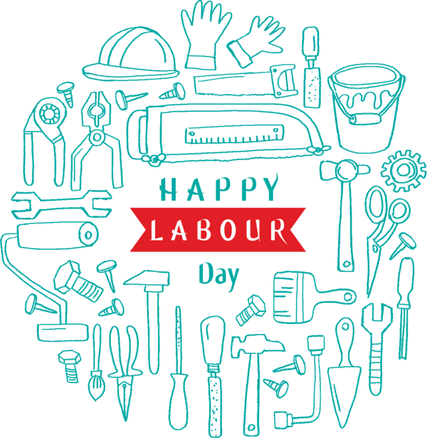 Transparent Labour Day Line art Text Line for Labor Day for Labour Day