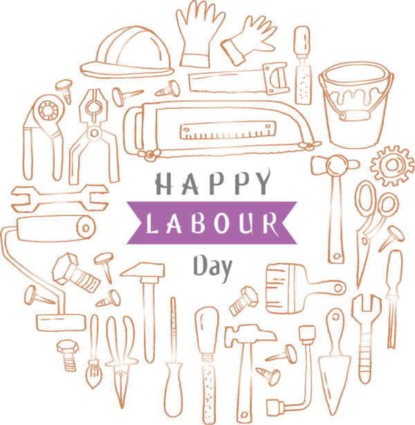 Transparent Labour Day Text Line art Font for Labor Day for Labour Day