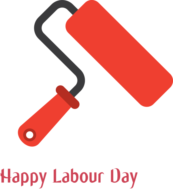 Transparent Labour Day Paint roller for Labor Day for Labour Day