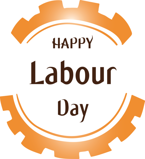 Transparent Labour Day Text Orange Font for Labor Day for Labour Day