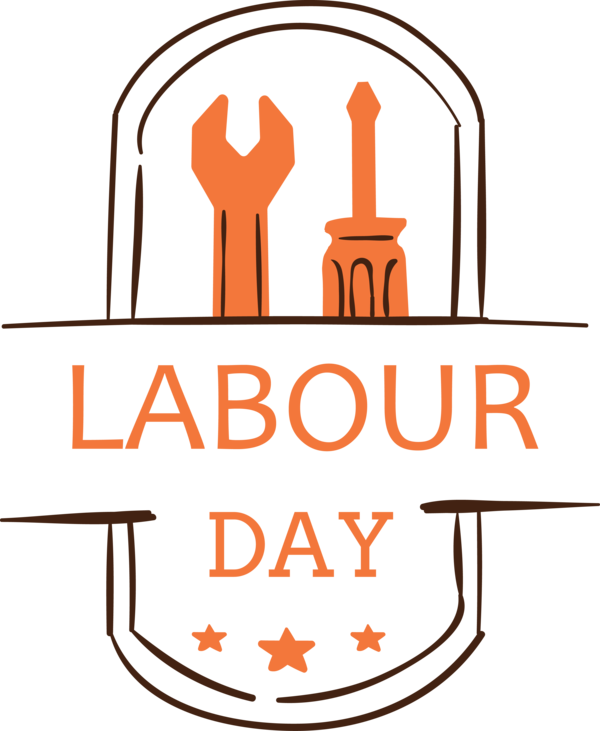 Transparent Labour Day Line Font Logo for Labor Day for Labour Day