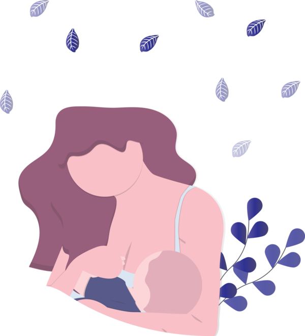 Transparent Mother's Day Violet Cartoon for Happy Mother's Day for Mothers Day