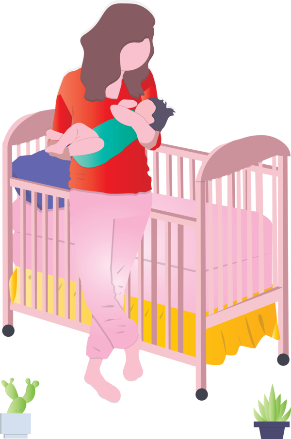 Transparent Mother's Day Infant bed Baby Products Furniture for Happy Mother's Day for Mothers Day