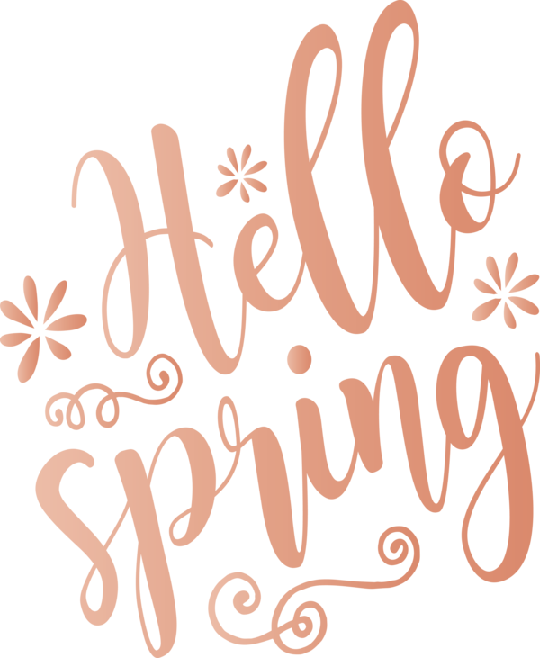 Transparent Easter Font Text for Hello Spring for Easter