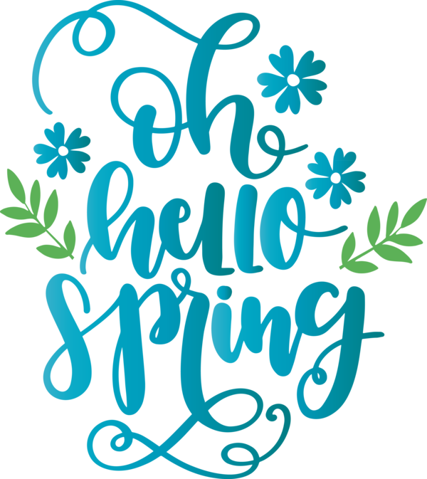 Transparent Easter Text Font Line art for Hello Spring for Easter