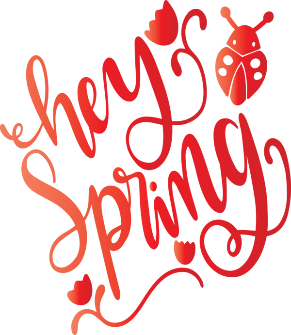 Transparent Easter Text Font for Hello Spring for Easter