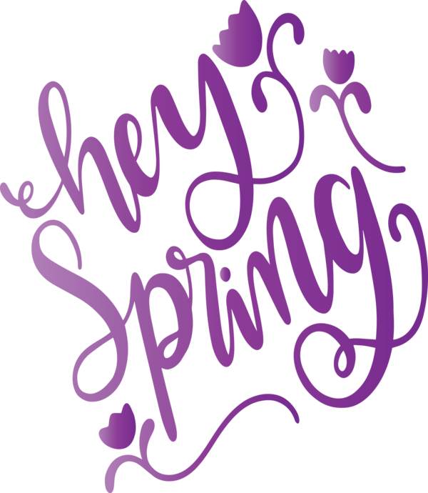 Transparent Easter Text Font Calligraphy for Hello Spring for Easter