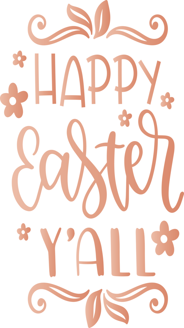 Transparent Easter Font Text Line for Easter Day for Easter