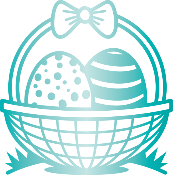 Transparent Easter Easter egg Aqua Turquoise for Easter Day for Easter