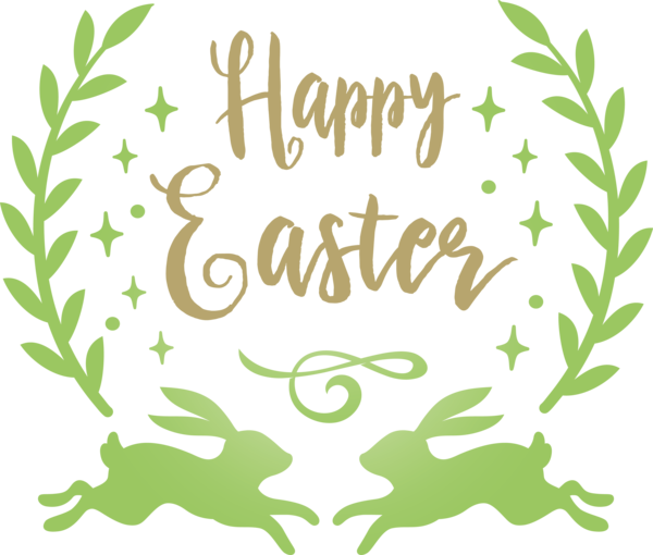 Transparent Easter Plant Font Pedicel for Easter Day for Easter