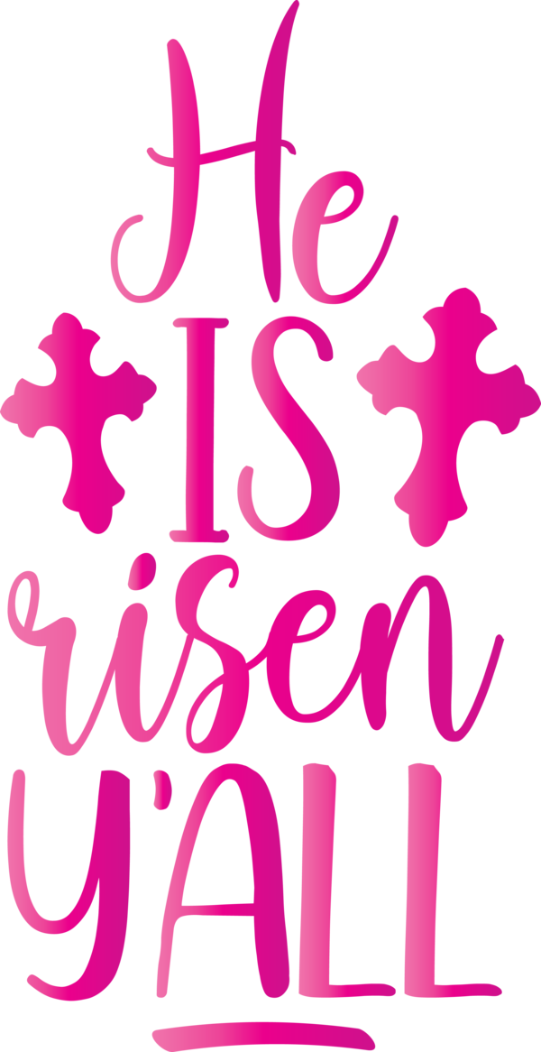 Transparent Easter Pink Text Font for Easter Day for Easter