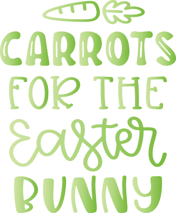 Transparent Easter Font Green Text for Easter Day for Easter