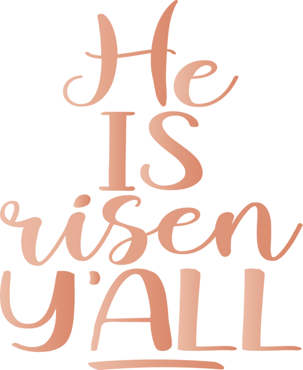 Transparent Easter Font Text Line for Easter Day for Easter