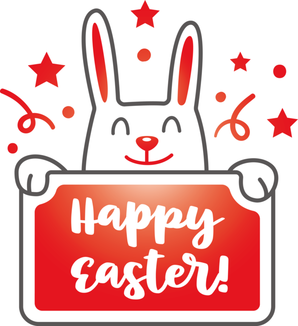 Transparent Easter Sticker for Easter Day for Easter