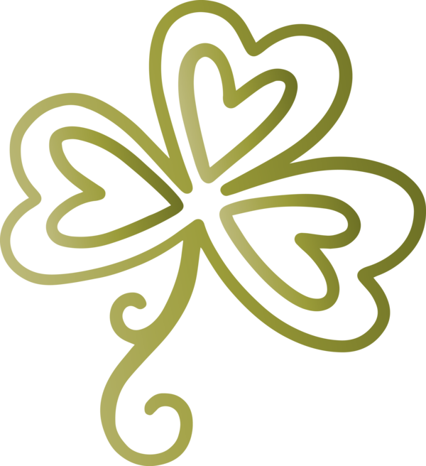 Transparent St. Patrick's Day Leaf Plant Symbol for Saint Patrick for St Patricks Day