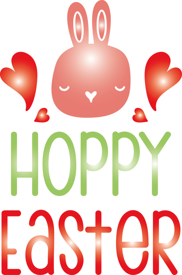 Transparent Easter Red Text Font for Easter Day for Easter