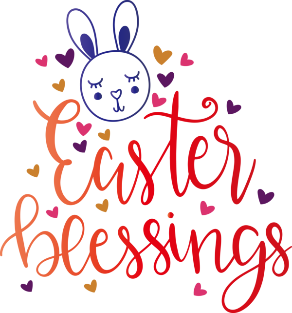Transparent Easter Text Font Pink for Easter Day for Easter
