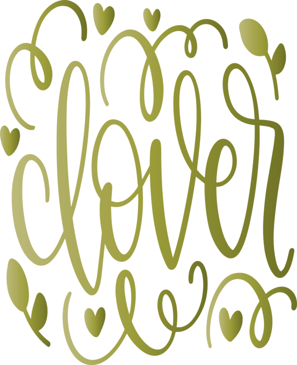 Transparent St. Patrick's Day Text Font for Saint Patrick for St Patricks Day