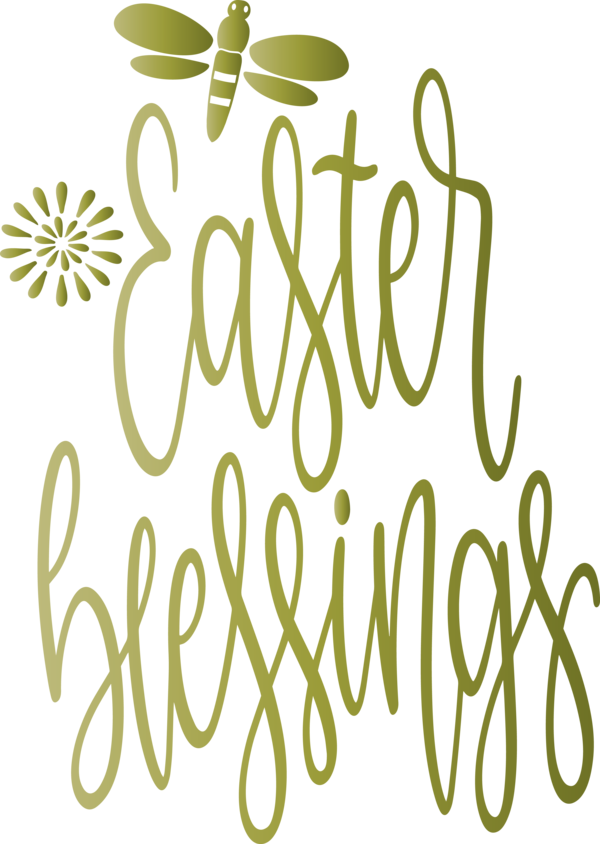 Transparent Easter Font Text Calligraphy for Easter Day for Easter