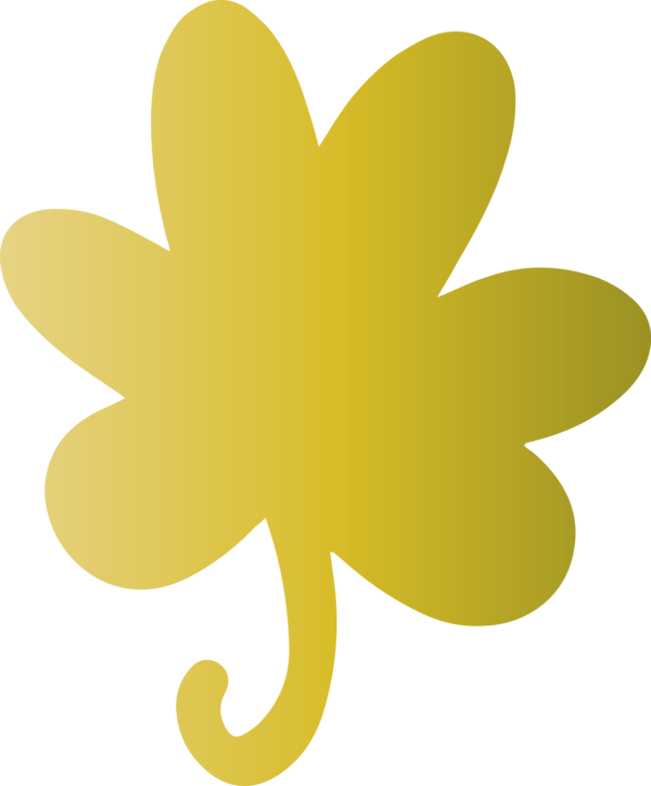 Transparent St. Patrick's Day Yellow Green Leaf for Saint Patrick for St Patricks Day