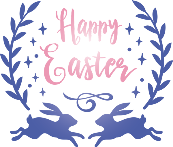 Transparent Easter Font for Easter Day for Easter