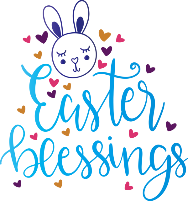 Transparent Easter Text Font Calligraphy for Easter Day for Easter