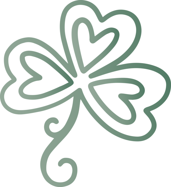 Transparent St. Patrick's Day Leaf Symbol Plant for Saint Patrick for St Patricks Day