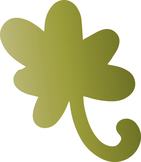 Transparent St. Patrick's Day Green Leaf Symbol for Saint Patrick for St Patricks Day