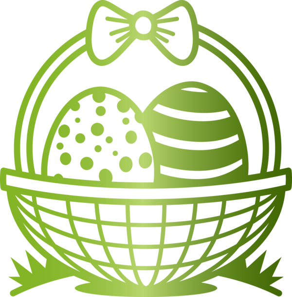 Transparent Easter Easter egg Green Line art for Easter Day for Easter