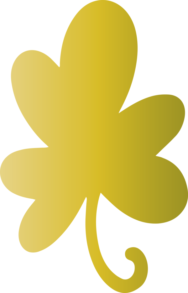 Transparent St. Patrick's Day Green Yellow Leaf for Saint Patrick for St Patricks Day