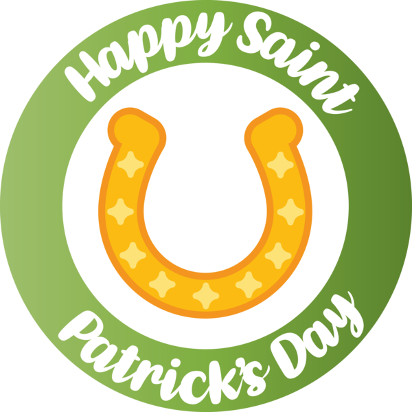 Transparent St. Patrick's Day Font Logo for Saint Patrick for St Patricks Day