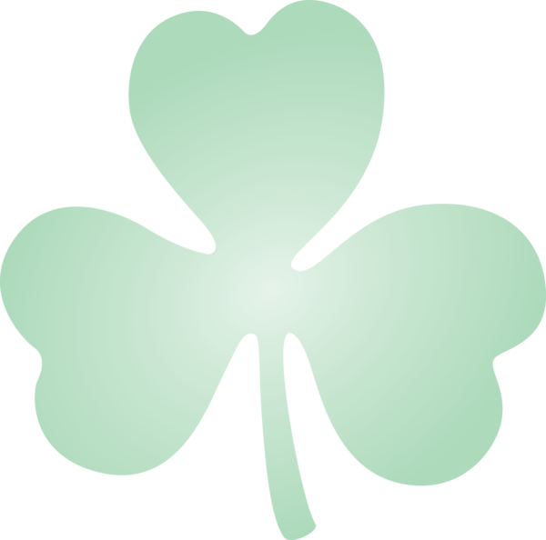 Transparent St. Patrick's Day Green Shamrock Leaf for Saint Patrick for St Patricks Day