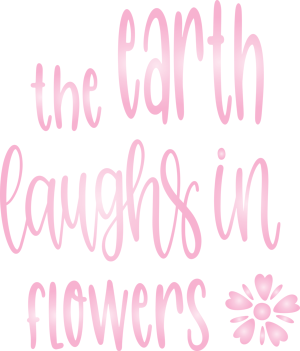 Transparent Earth Day Text Pink Font for Happy Earth Day for Earth Day