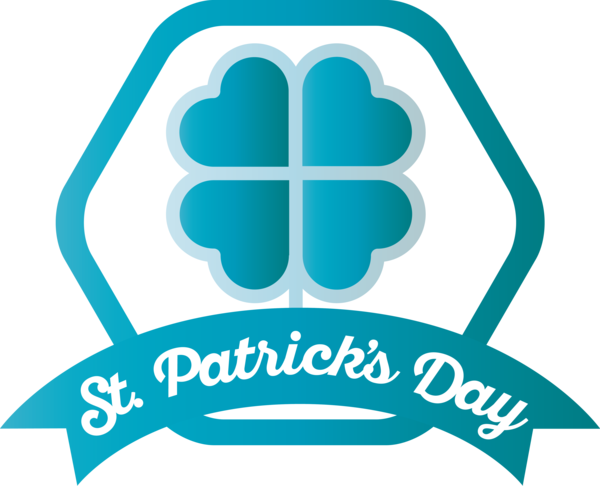 Transparent St. Patrick's Day Logo Symbol for Saint Patrick for St Patricks Day