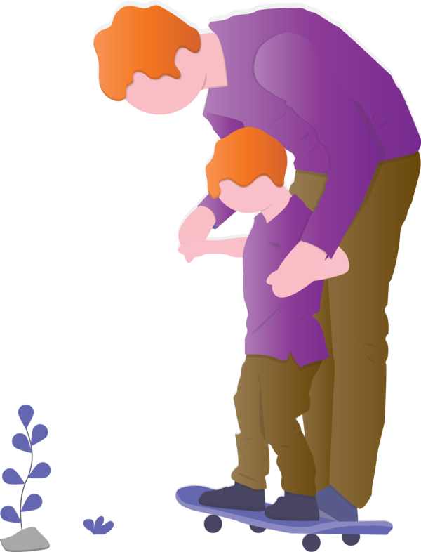 Transparent Father's Day Cartoon Child for Happy Father's Day for Fathers Day