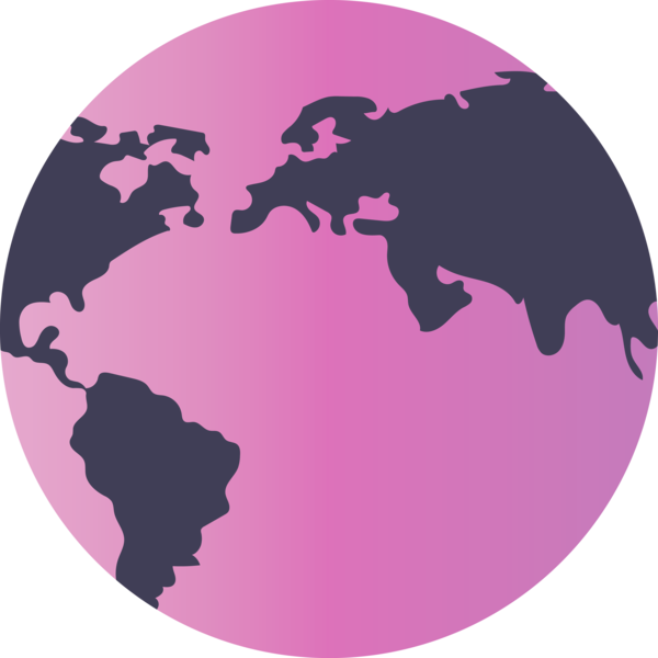 Transparent Earth Day Pink World Circle for Happy Earth Day for Earth Day