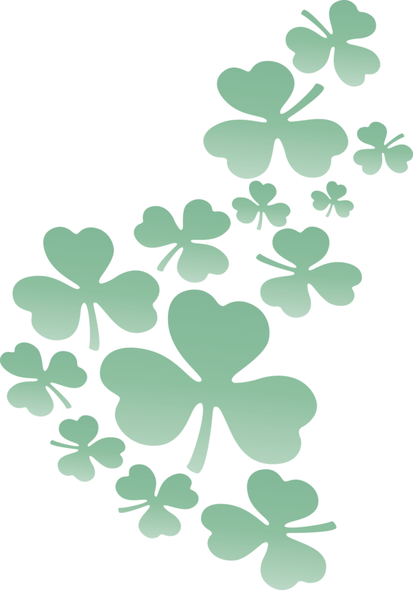 Transparent St. Patrick's Day Leaf Green Shamrock for Saint Patrick for St Patricks Day