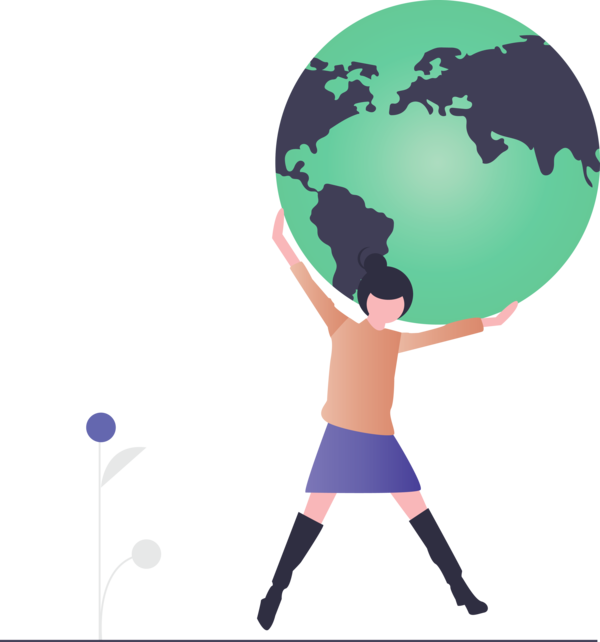 Transparent Earth Day Cartoon Globe World for Happy Earth Day for Earth Day