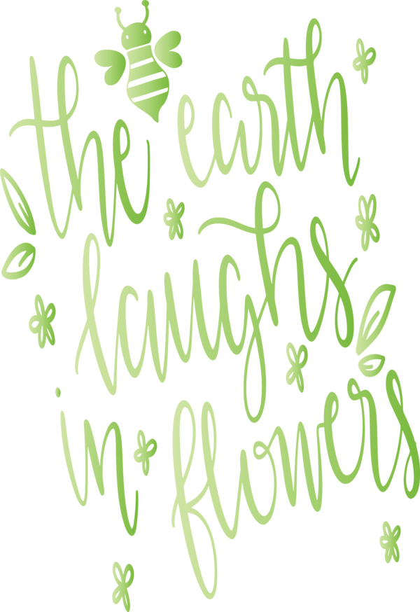 Transparent Earth Day Font Text Green for Happy Earth Day for Earth Day